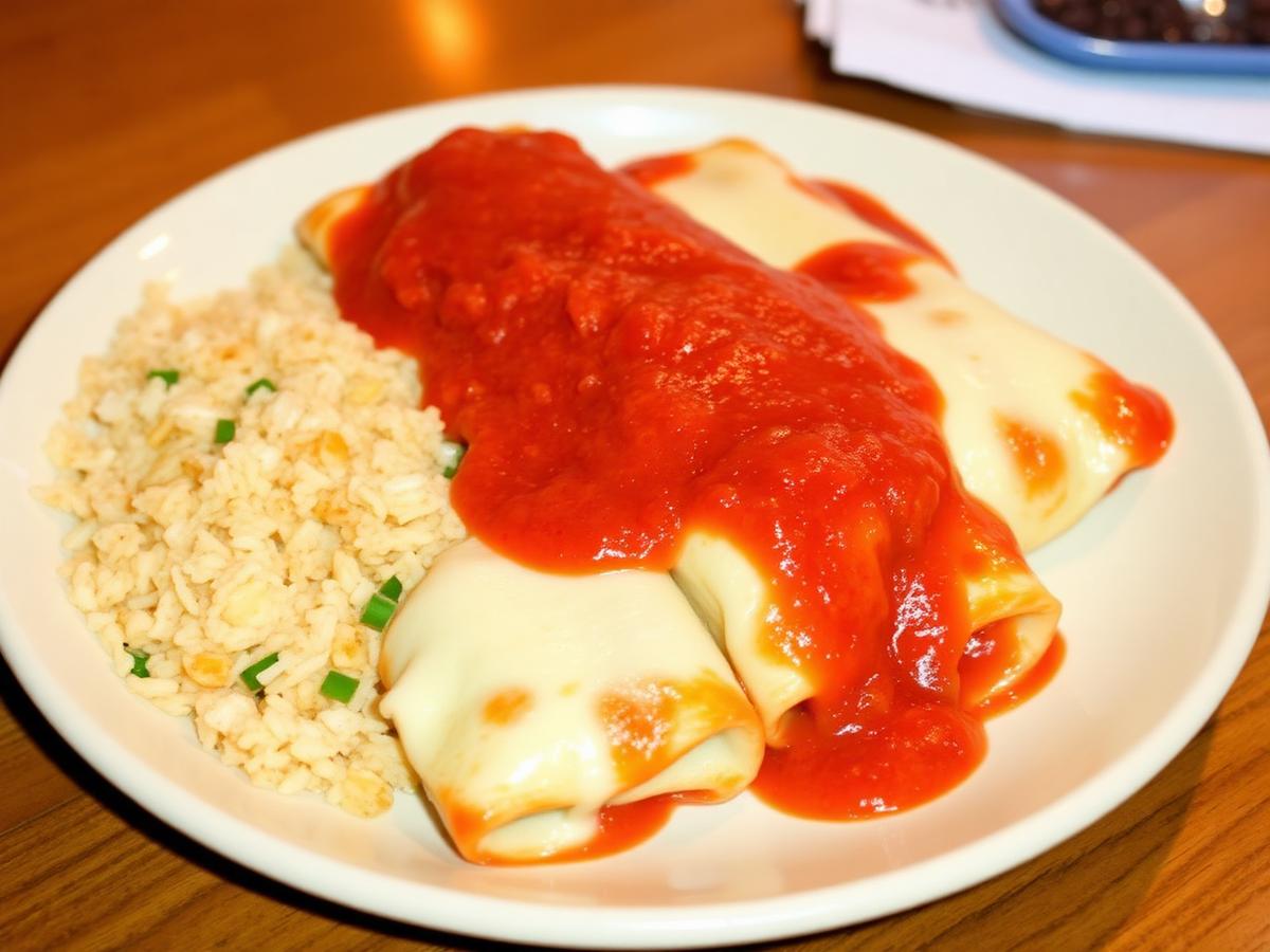 Enchilada Combo at Rancho Grande in Carroll Iowa