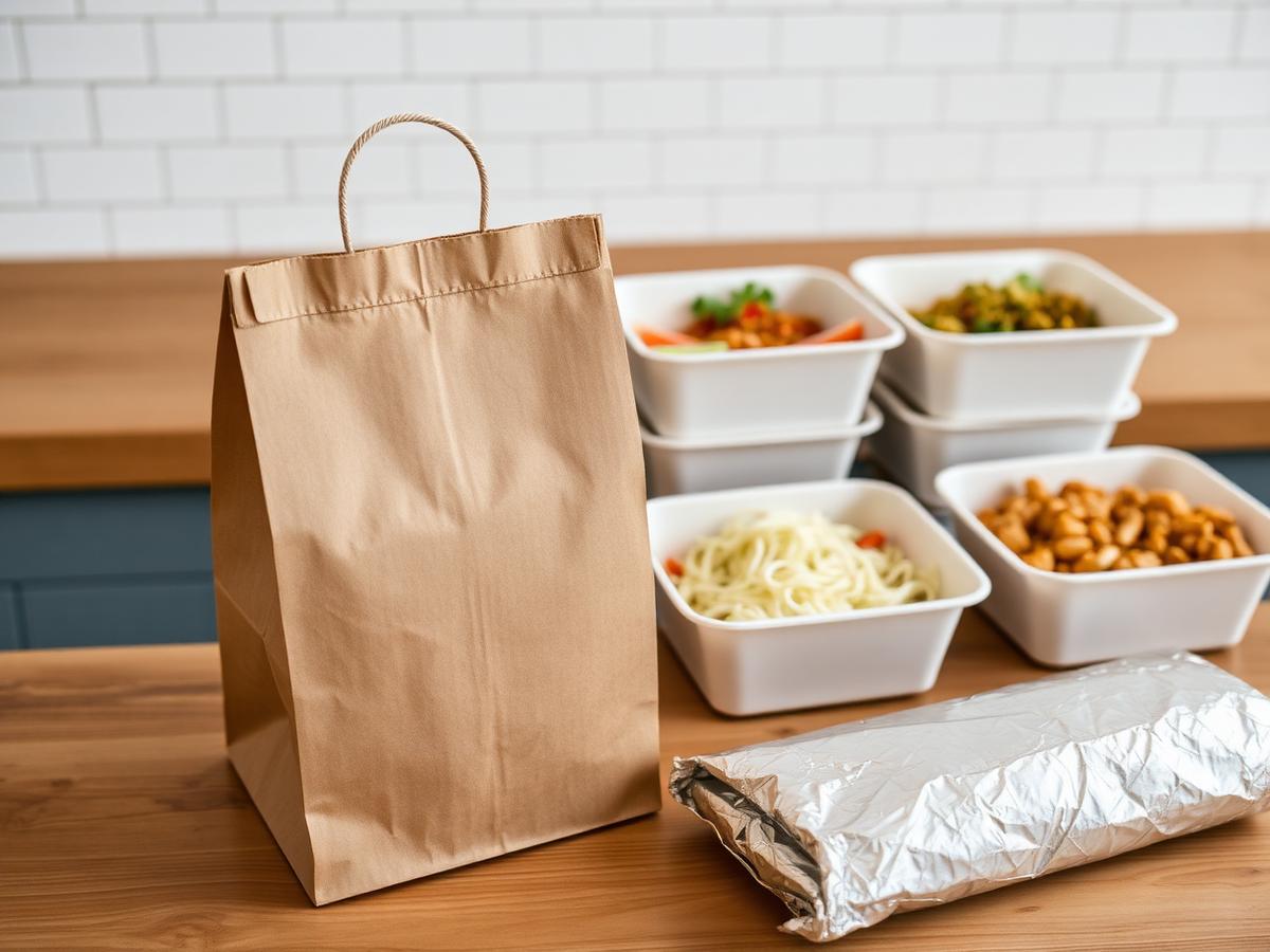Tex-Mex takeout containers ready for pickup
